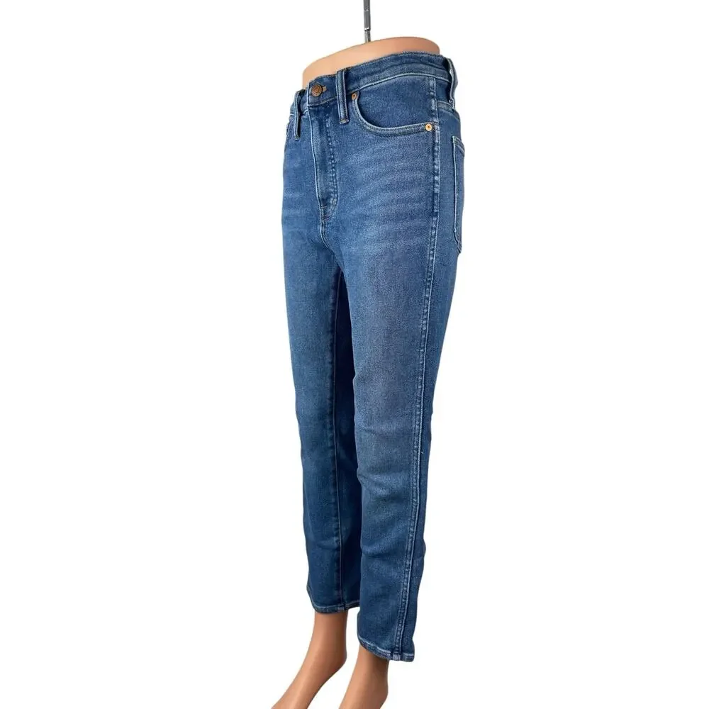 Madewell Stovepipe Women's Blue High Waisted Straight Mom Denim Jeans Pants 27
